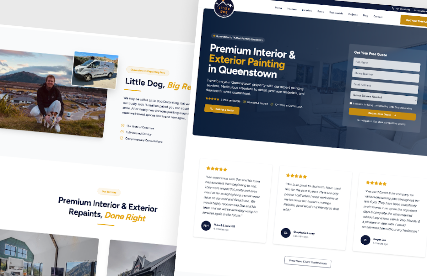 Little Dog Decorating website